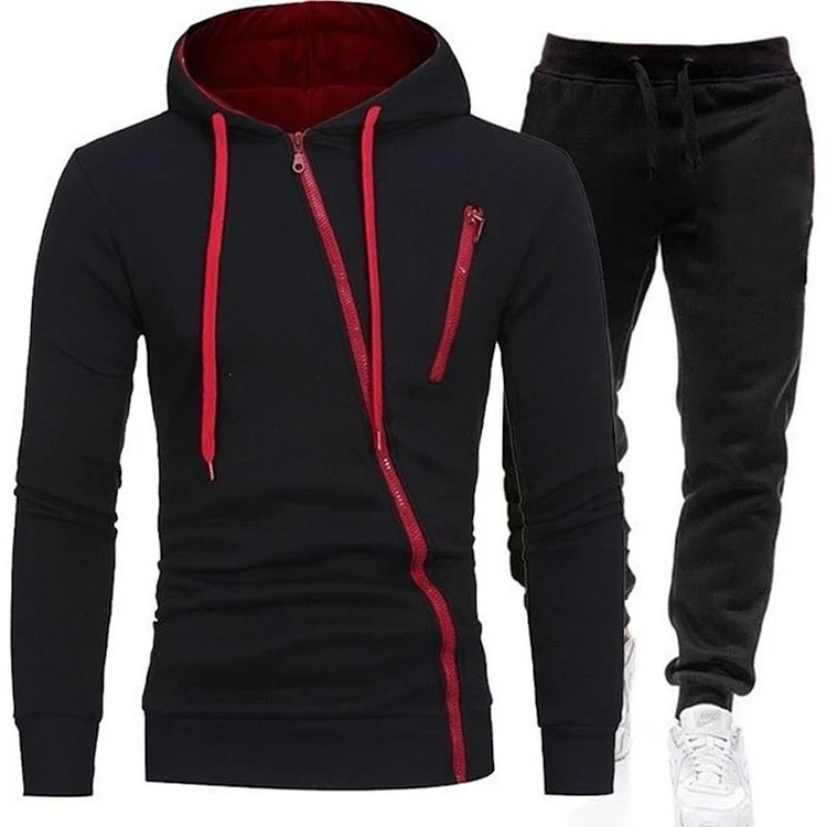 Autumn Winter Hot Sale Men's Zipper Jackets And Jogger Pants High Quality Male Outdoor Casual Sports Jogging Suit