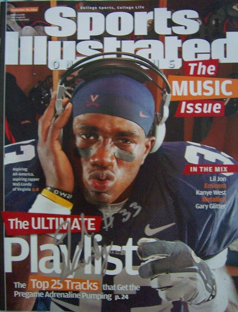 Wali Lundy signed autograph Virginia 2004 Sports Illustrated SI Campus magazine