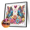 Multistyle Papillon De R&ecirc;ve - Peinture Diamant De Forme Sp&eacute;ciale - 30 X 30 CM