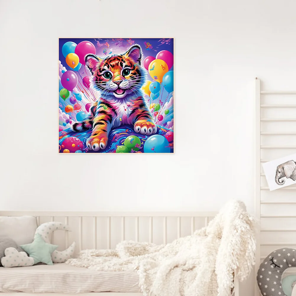 Diamond Painting - Full Round Drill - Tiger(Canvas|30*30cm)