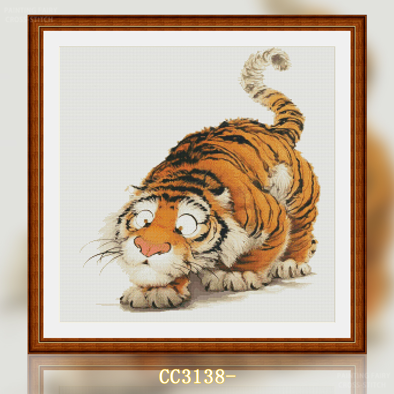 [CC3138-Animal Series Your Tiger]  Painting Fairy Cross Stitch
