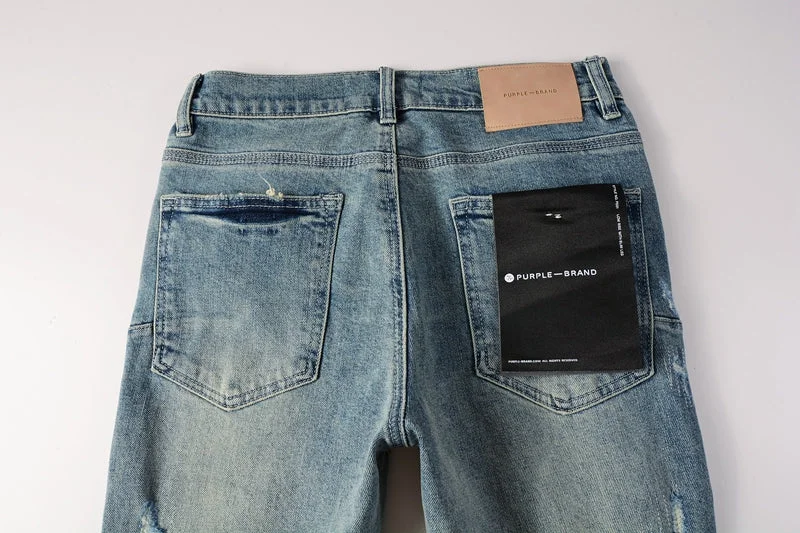 Purple Fashion Jeans 9072