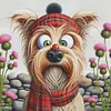 Dog-14CT Stamped Cross Stitch Egyptian Cotton 65*65cm/25.59*25.59in(Big Size) tapestrymarket