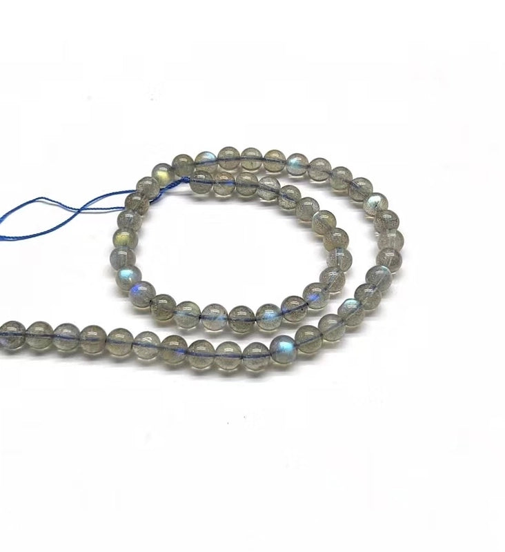 1 Piece Diameter 4mm Diameter 5mm Diameter 6 Mm 1-1.5mm Beaded Natural Stone Labradorite Round Beads