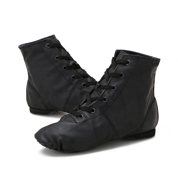 Women's Leather Flat Heel Teaching Practice Shoes Ballroom Dance Shoes shopify Stunahome.com