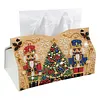 Peinture en PU pour la bo&icirc;te de mouchoirs DIY de No&euml;l en perles et diamants 25x15,5cm