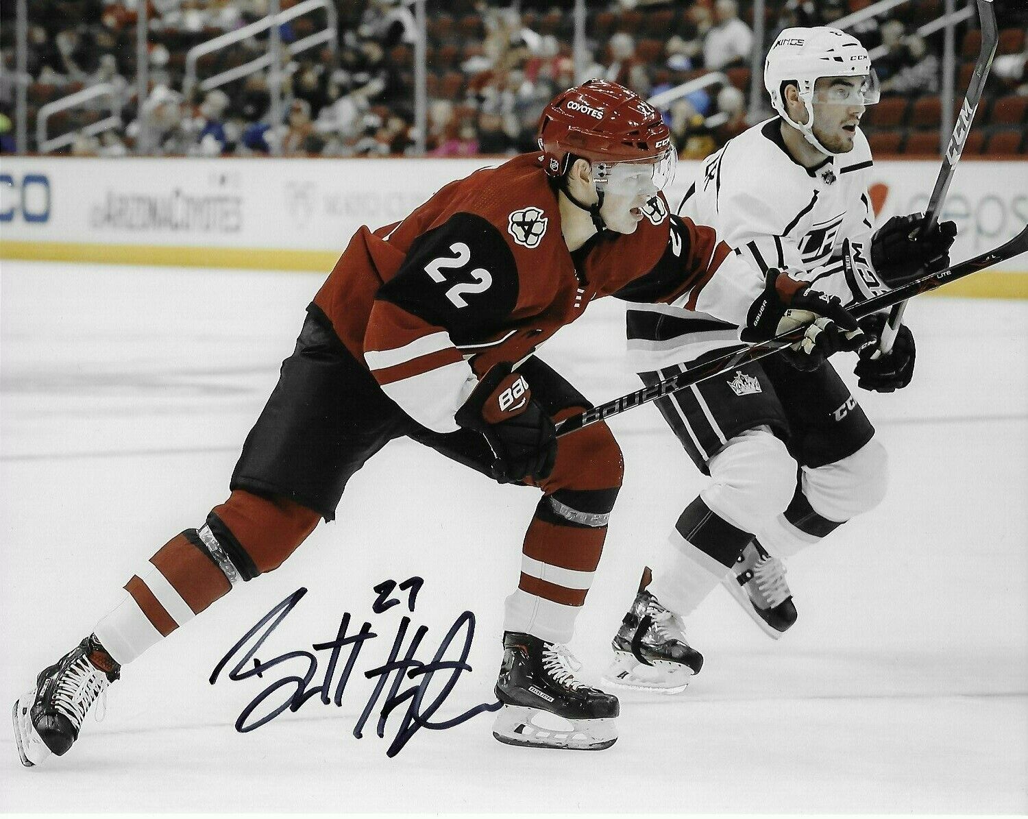 Arizona Coyotes Barrett Hayton Signed Autographed 8x10 NHL Photo Poster painting COA #4