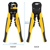 Crimper Cable Cutter Adjustable Automatic Wire Stripper Multifunctional Stripping Crimping Pliers Terminal Hand Tool