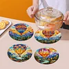 4Pcs Diamond Painting Placemat Hot Air Balloon and Mountain Art Craft Supplies