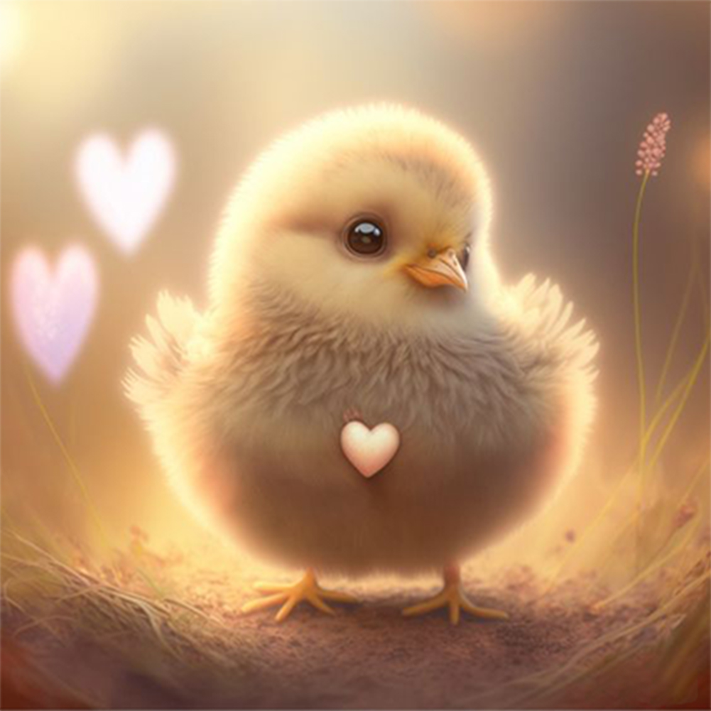 Love Chick-Paint by Numbers-8"x8"/20x20cm