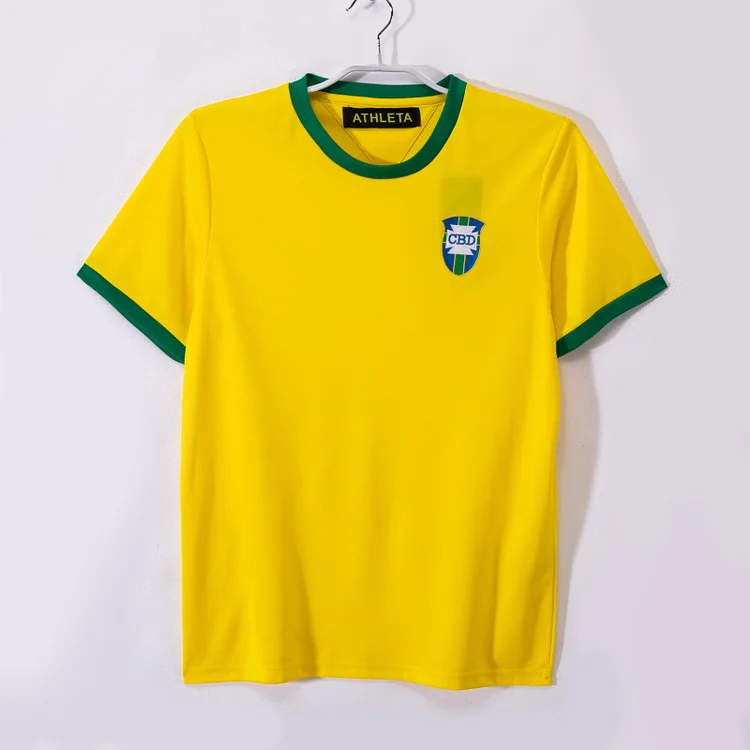 1970 Retro Brazil Home Soccer Jersey