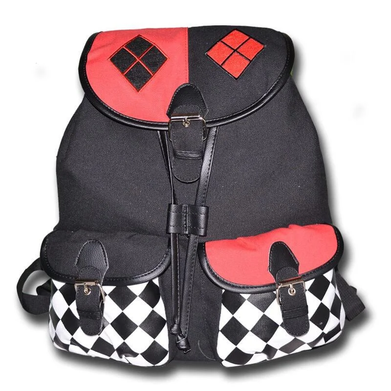 Buzzdaisy Suicide Squad Harley Quinn Backpack Daypack School Shoulder Bag