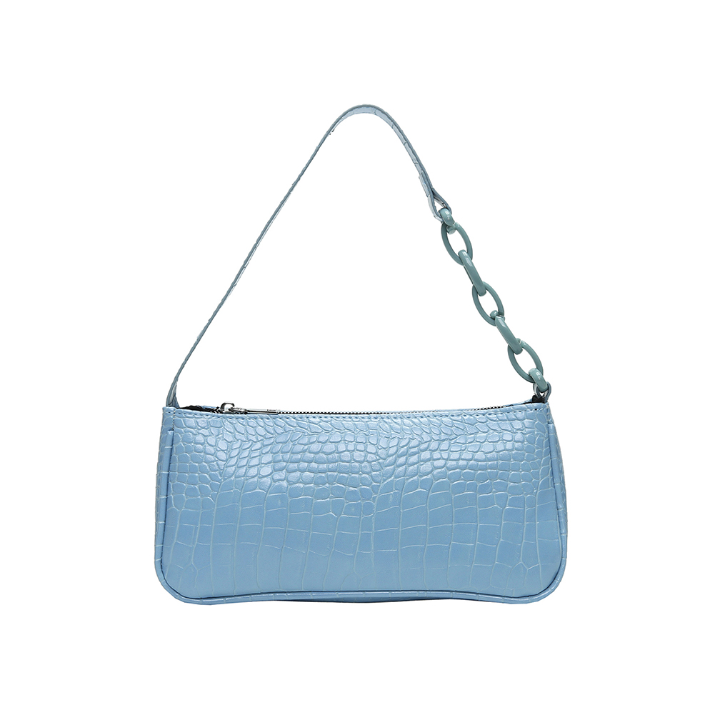 

Women Acrylic Chain Handbags Alligator PU Underarm Shoulder Bags -Blue, 501 Original