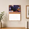 2027 New DIY Diamond Painting Flower Animal Wall Calendar Kit 12-Month Flip Calendar Design Home Decor