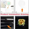 (US Local)Diamond Painting Car Aromatherapy Vent Clip Bling Air Vent Decorations (E)