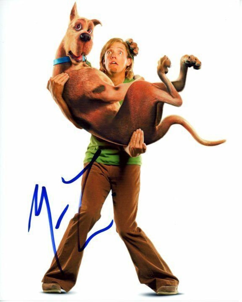 Matthew lillard signed autographed scooby-doo shaggy rogers Photo Poster painting