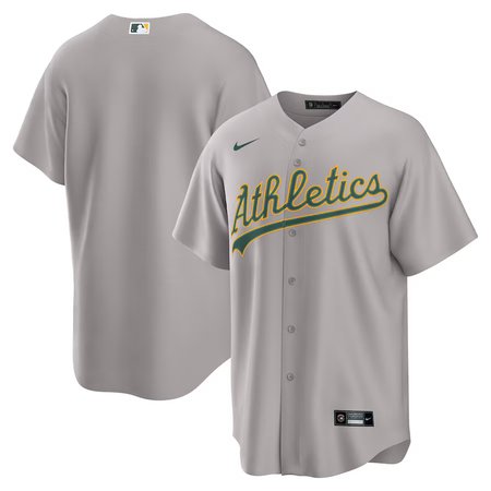 Men's Oakland Athletics  Gray Away Replica 2.0 Jersey