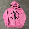 No Fcks Allowed Casual Zip-Up Long Sleeve Hoodie