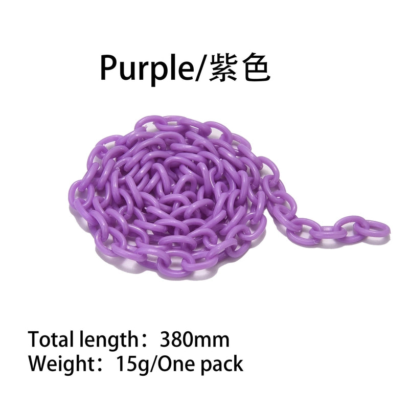 1 Pack = 5 Pieces Arylic 6*8mm Jewelry Accessories Chain