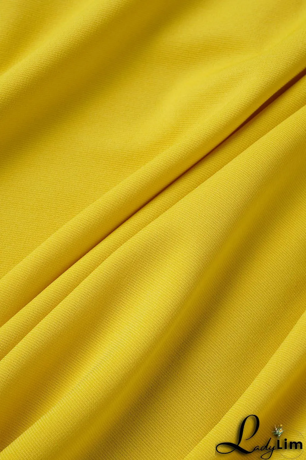 Yellow Casual Elegant Solid Flounce Zipper O Neck Wrapped Skirt Dresses