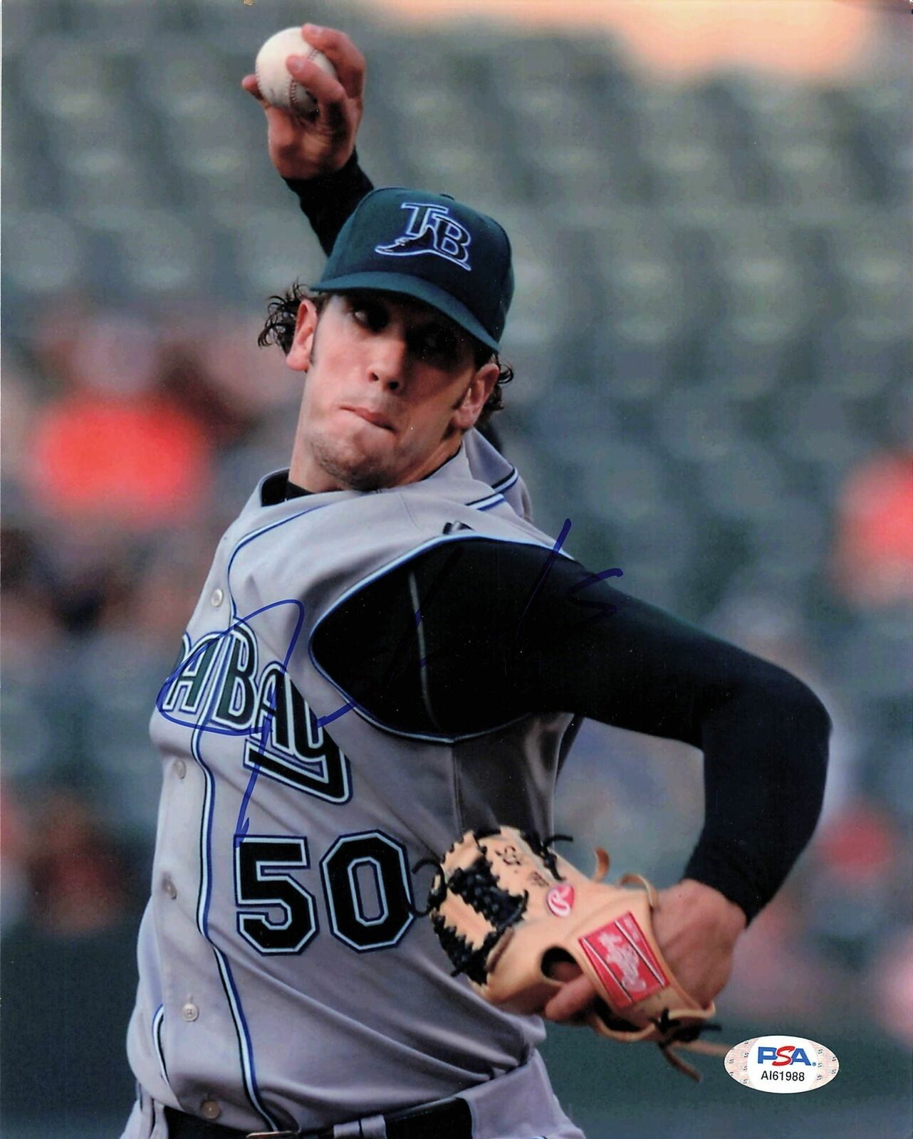 JAMES SHIELDS signed 8x10 Photo Poster painting PSA/DNA Autographed Tampa Bay Rays