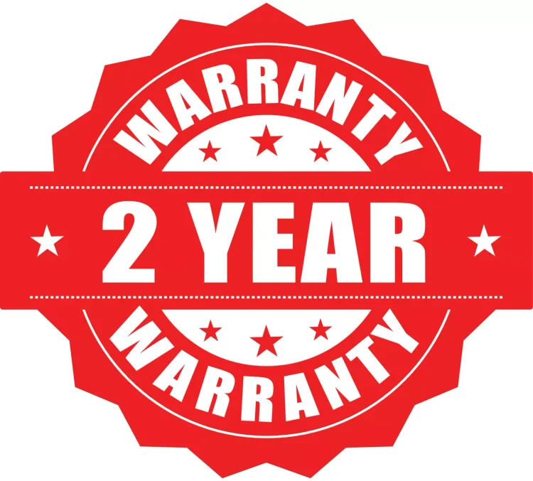 2-YEAR WARRANTY