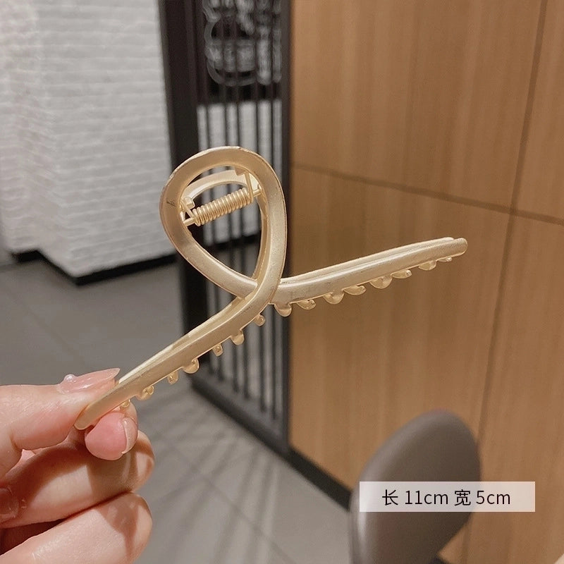 Minimalist Solid Color Arylic Hair Claws 1 Piece