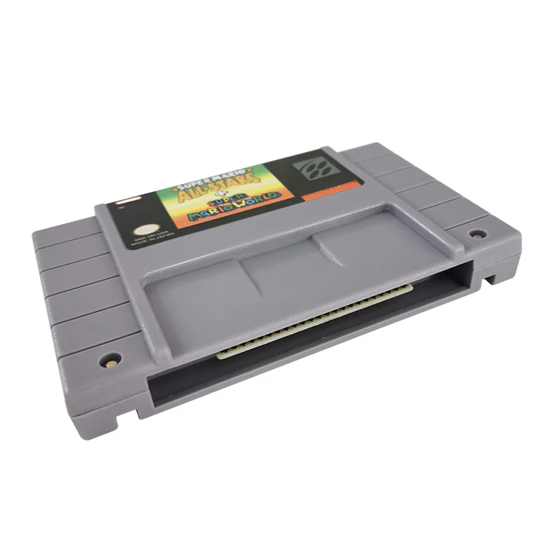 Super Mario All Stars + Super Mario World SNES For Super Nintendo Entertainment System - 16 Bit US Version Game Cartridge