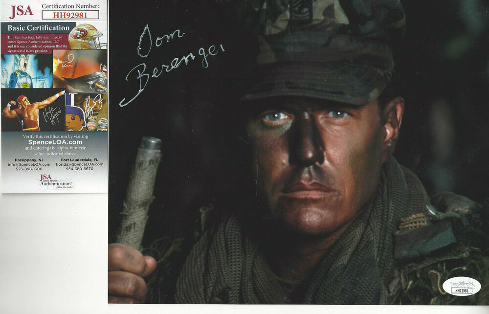 SNIPER Tom Berenger  autographed  8x10 color close  Photo Poster painting  JSA Certified