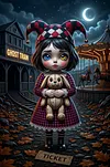 Luxury AB Velvet Diamond Painting Kit - Little Girl with a Doll