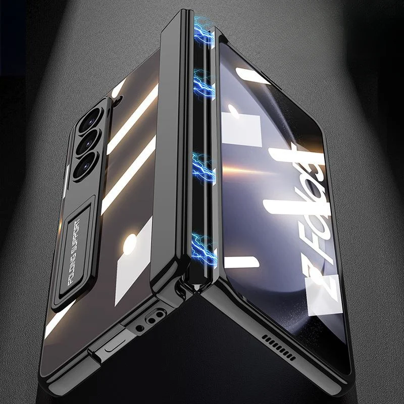 Suitable for Samsung Z Fold series eye protection full-coated film electroplated shock-proof mobile phone case