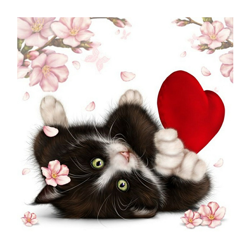 

Love Kitten - Round Drill Diamond Painting - 30*30CM, 501 Original
