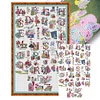 Alphabet-Sewing Beauty-14CT Stamped Cross Stitch 48*77cm/18.9*30.31in(Big Size)