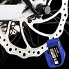 Bike Disc Brake Alarm 110dB Sound Anti Theft Wheel Disc Brake Lock Rustproof Waterproof Easy Operate for Motorbike Mountain Bikes Scooter (Blue)