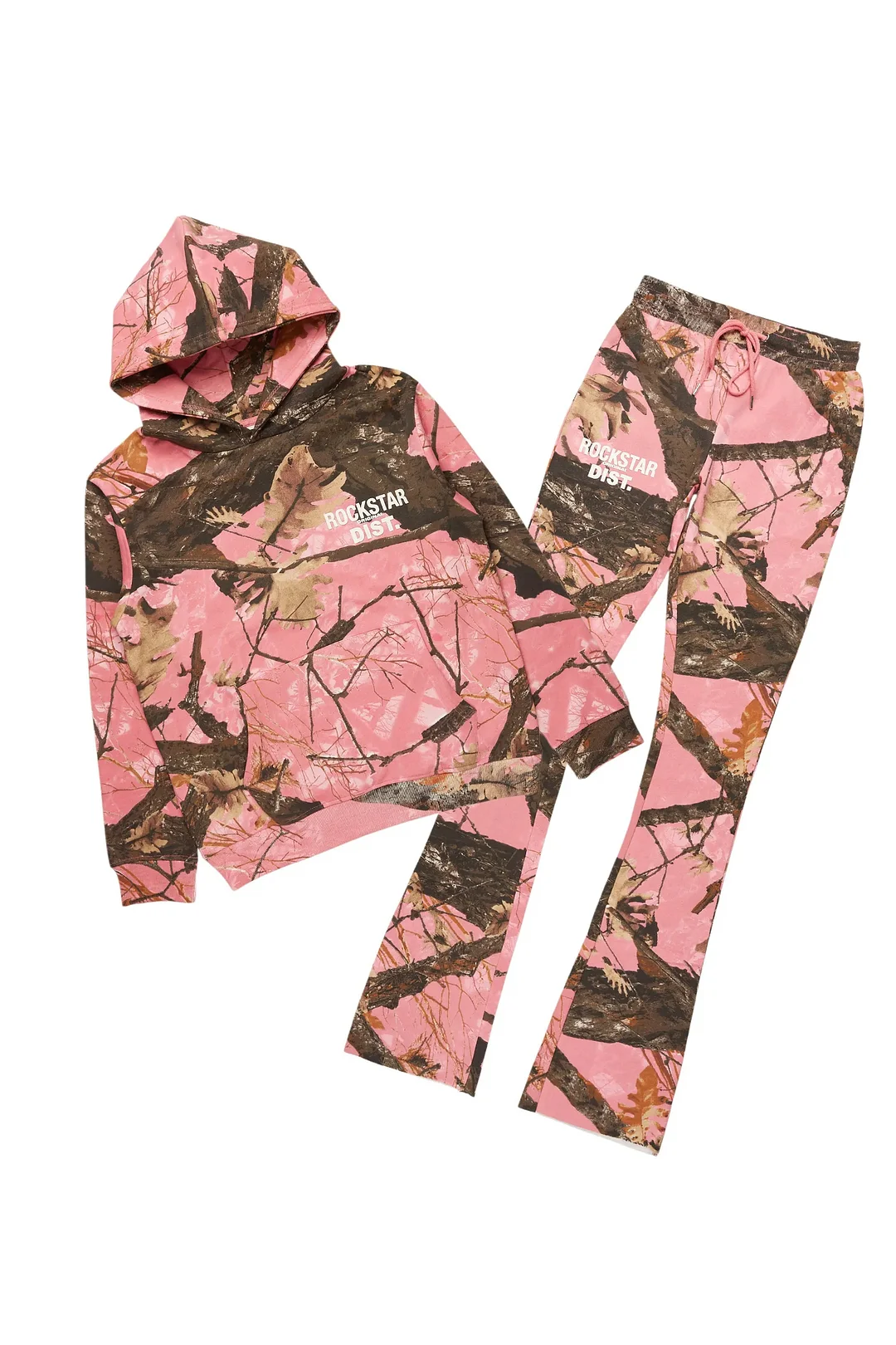 Tabby Pink Graphic Stacked Flare Track Set