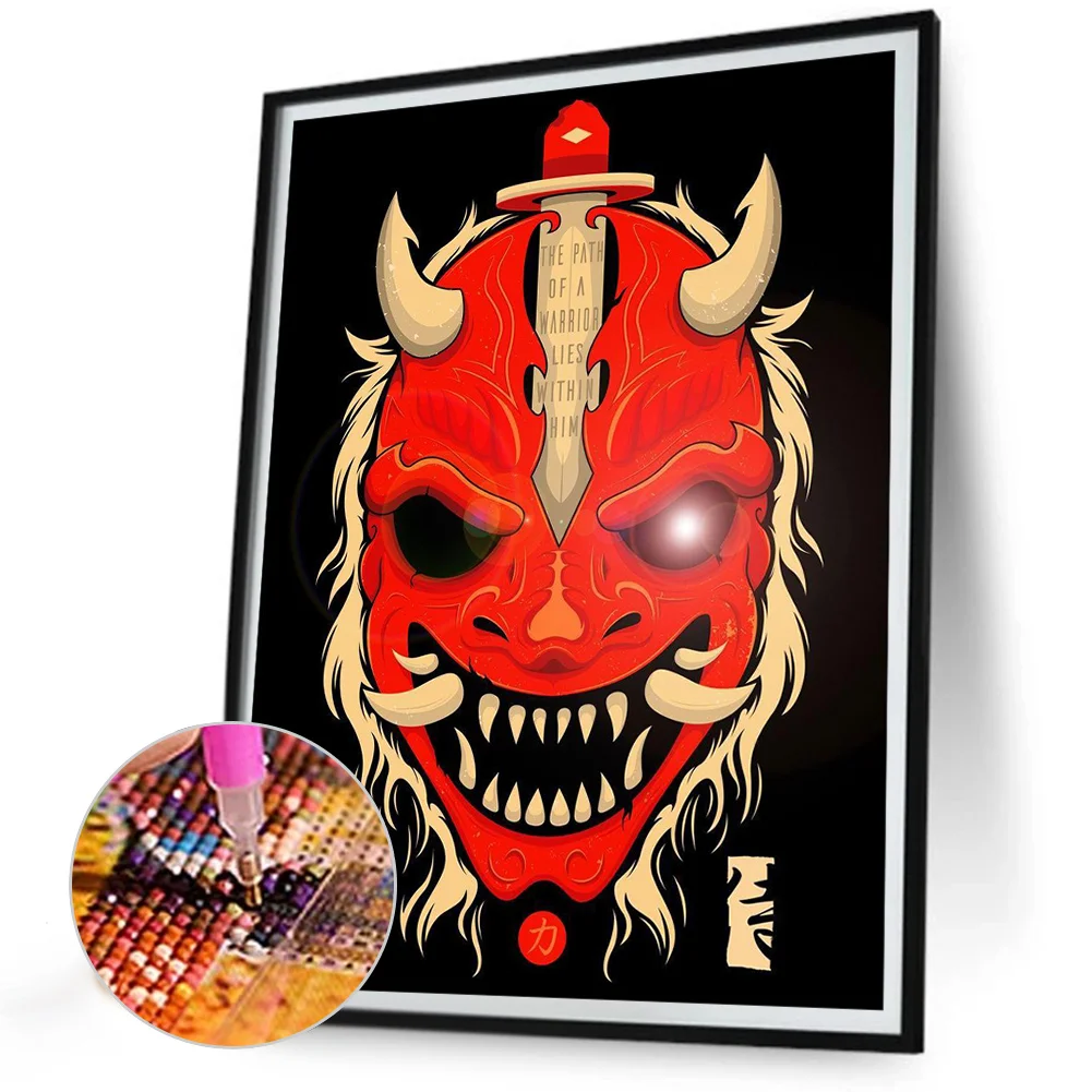 Full Round Diamond Painting 30*40cm - Ghost Face