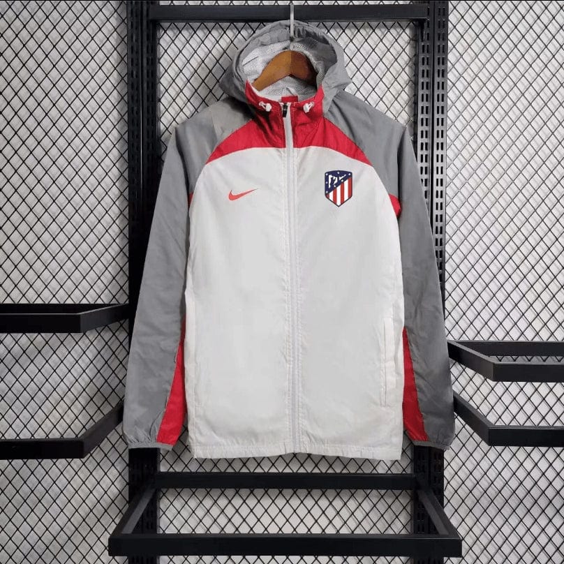2023/2024 Atletico Madrid Windbreaker white and Gray Soccer Jersey mysite