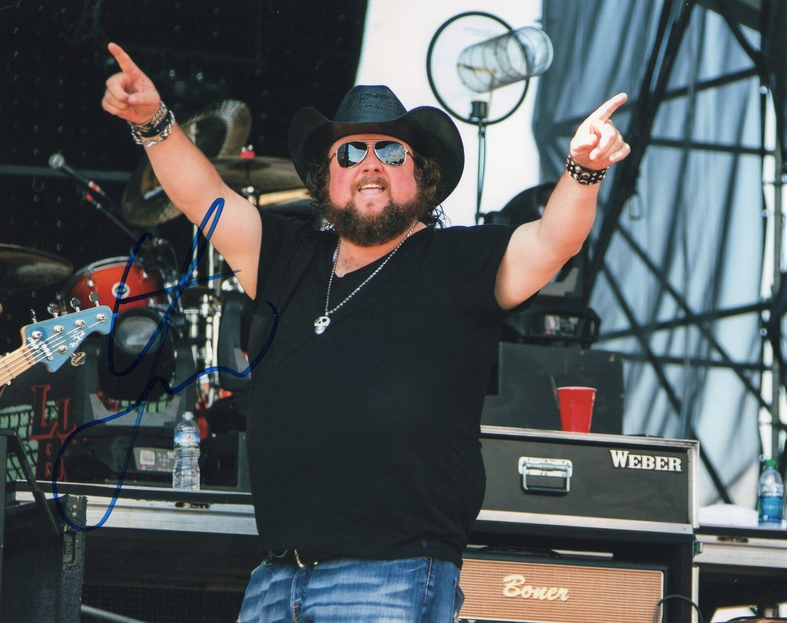 Colt Ford Country Music Star Declaration Signed 8x10 Photo Poster painting w/COA #2