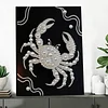 (30x40cm)Crab DIY Pearl Painting Framed Grape Handmade Pearl Material Art Kit Living Room Decor