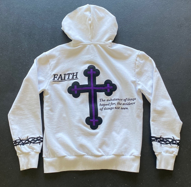 Loveciss®/ Faith Long Sleeve Fleece-lined Zip-ups Hoodie