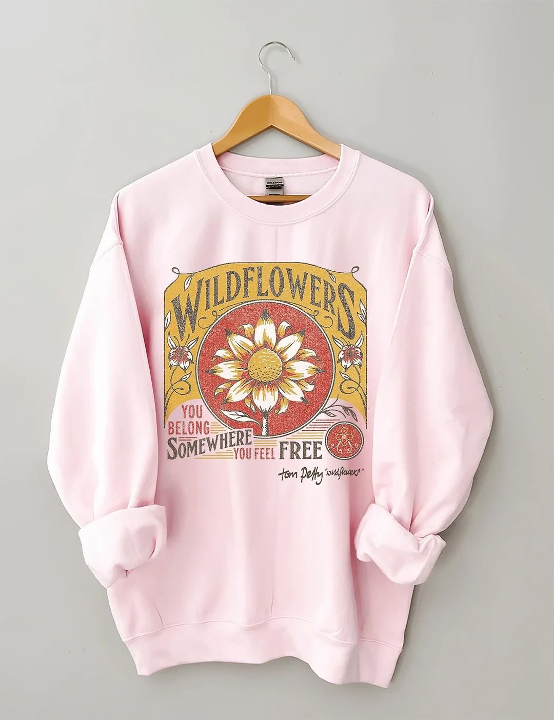 Tom Petty Wildflowers Natural Sweatshirt