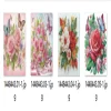 (US Only)4Pcs 30x30cm Flower 5D DIY Special Shape Crystal Partial Diamond Painting Kit