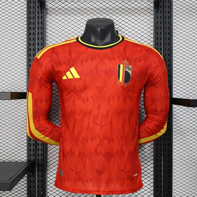 2026 Belgium Home Long-Sleeve Player Edition