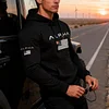 💥 2025 Hot Sale! Men's Autumn/Winter Fitness Hoodie/Hoodie, Casual and Stylish, Fleece-Lined Hoodie, Suitable for Street Cycling and Fitness.
