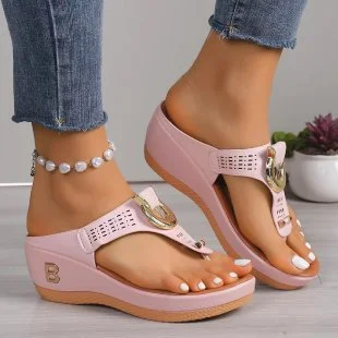 Breakj Breakj Women's Shoes 2025 Summer New Beach Clip Slope And Cool Slippers Women's Women's Sandals