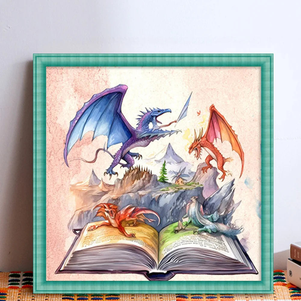 DIY Stamped Cross Stitch 11CT Full Embroidery 50*50cm - Magic Book