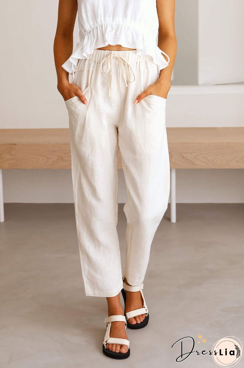 Relaxed Drawstring Pants