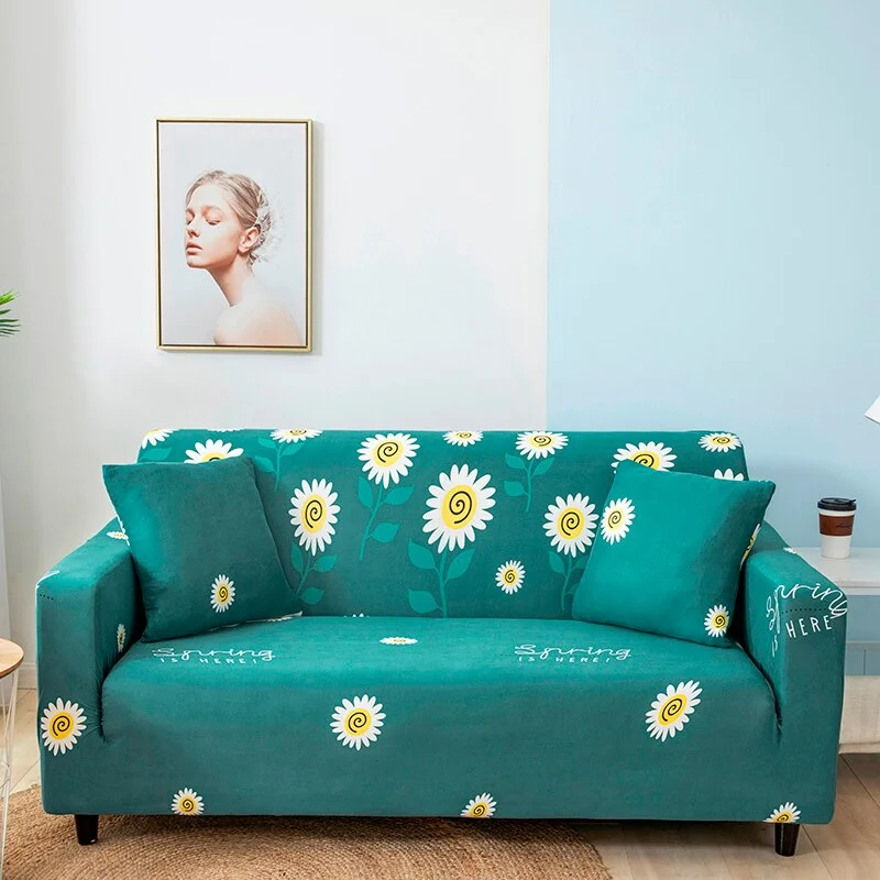 Anti-dust Geometry Print Spandex Sofa Cover Elastic Stretch Couch Cover Loveseat Armchair Sectional L-shape Corner Sofa Case