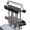 [US Local Warehouse] 3-Station Edge Roller Bender 0-90 Bending Angle Hand Sheet Metal Bender with Aluminum Alloy Handle Metal Bending Tool for Making 1/2 to 5 in 13 to 130mm Bends (Black)
