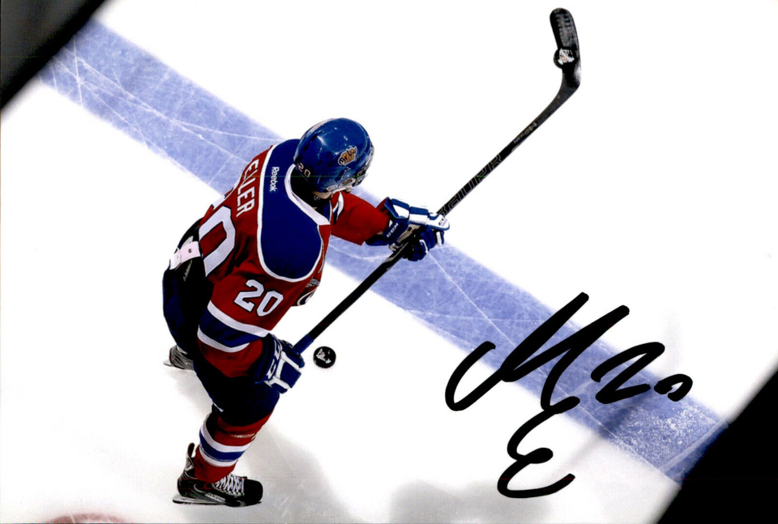 Mads (Lars Brother) Eller SIGNED 4x6 Photo Poster painting EDMONTON OIL KINGS / TEAM DENMARK